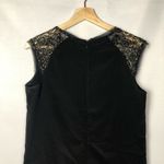 One Clothing  Black Shift Dress with Gold Shoulder Detail S Photo 6
