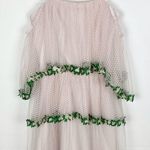 ASOS DESIGN Lace Trim Tiered Tulle Mini Dress Size 4 Photo 0