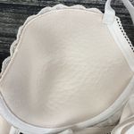 Victoria's Secret Victoria’s Secret Ivory Lace Dream Angels Lined Demi Bra 32DDD 32F Photo 2