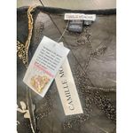 NWT: Beaded Kimono; fancy, boho, vintage, beads185 Black Photo 7