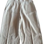 Max Mara Cream Wide Leg Women's Trousers Virgin Wool Photo 2