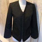 Zadig & Voltaire Deluxe Black Shimmer Zip Blazer - Size M Photo 0