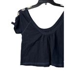 Hollister Y2K Womens Small Navy Blue V Neck Crop Top Empire Waistline Style Fit Photo 1