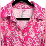 Lulu B Women’s Pink White Rope Coral Tie Belt Athletic Sleeveless Dress Sz Large Photo 2