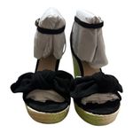 Kate Spade New York Tianna Suede Espadrille Wedge Sandals – Black (Size 9B) Photo 7