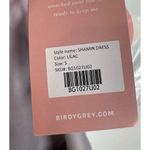 Birdy Grey  V Neck Crepe Bridesmaid Dress with Slit in Lilac NWT Size Small Photo 5