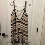 American Eagle Outfitters Womens Sleeveless Crochet Dress Striped Brown Small Photo 5