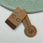 NWT C.C. Mint Green Straw Panama Hat with Braided Band Photo 3