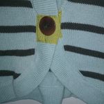 Anthropologie Neesh D.A.R. S Aqua Stripe Bolero Top Photo 2