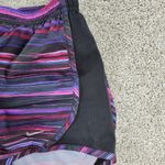 Nike Dri Fit Womens Tiempo Running Shorts L Black Pink Purple Stripes Athletic Photo 4