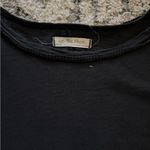 We The Free Free people Grey black top with waffle sleeves☁️ Photo 1