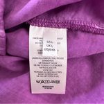 Pilcro Anthropologie  Joelle Relaxed Purple Button Down Blouse Size L Photo 5