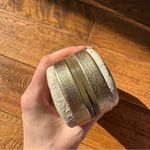 BIRDIES The Swan Gold leather slip on shoes Sz 9 Photo 9