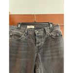 We The Free BURNOUT BLACK STRAIGHT LEG BUTTON FLY JEANS SIZE 30 Photo 2