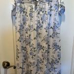 Laura Ashley Floral Nightgown with Blue and White Pattern  small Photo 1