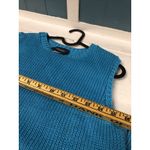 Anchor Blue Vtg Y2K  Turq Juniors XL Crewneck Pullover Sweater Cropped Tank USA‎ Photo 5