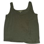 Loft Forest Green Sleeveless Crop Tank Top Photo 1