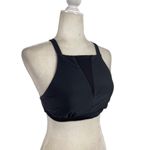 prAna Women's Black Regan High Neck Bikini Top with Mesh Detail Size Small Photo 5