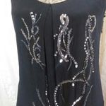 Hannah Jo Black Silk and Sequined Dress Photo 2