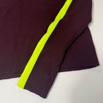 ZARA BURGUNDY SWEATER WITH ZEON STRIPE SLEEVE SIZE S Photo 4