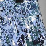 Nine West Blue & White Print Chrystie Cuffed Capri Pockets Mid Rise Size 8 Photo 8