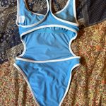 Wild Fable One Piece Blue Swimsuit Photo 1