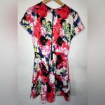 Milly Women’s Fit n Flare Scuba Vibrant Abstract Floral A-line Dress Size 8 Photo 1