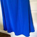 Marchesa Notte Dress Floral Bird Embroidered Mesh Mermaid Maxi Blue 4 NWT Photo 2