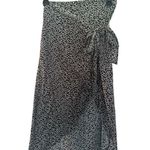 Princess Polly Green Floral Wrap Skirt Tie Midi Skirt Size 4 Photo 0