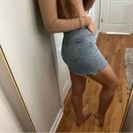 Topshop  motto denim jean high rise mini skirt! Size 6 Photo 5