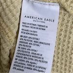 American Eagle Shacket Waffle Thermal Hoodie Jacket Mid Weight Pockets Yellow Photo 12