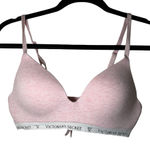 Victoria's Secret  T-Shirt Lightly Lined Wireless Cotton Blend Pink Bra Size 34B Photo 0