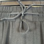 Amazon Black Cropped Pocketed Drawstring Joggers Size XL EUC #5757 Photo 2