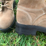 ALLSAINTS Paulina Suede Buckle Boot in Desert Tan- Lugsole Combat Boot Womens 6 Photo 6