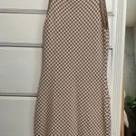 Abercrombie & Fitch Abercrombie Checkered Knit Brown White Mini Dress Photo 0
