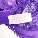 Savage X Fenty Unlined Shimmer Lace Underwire Bra: Purple Photo 14