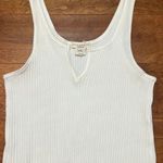 Billabong White Ribbed Tank Photo 0