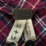 Free People  We the Free Size Medium M Plaid Sleeveless Cotton Shirt Dress Photo 3