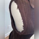 ZARA  Brown Sleeveless Knit Sweater Vest Photo 4