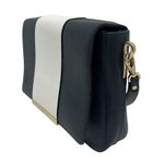 Ripani Italian Leather Handbag Purse Shoulder Bag Navy Blue white Nautical Photo 3