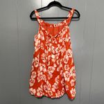 Anthropologie NEW By Red Floral Tiered Gauze Bubble-Hem Relaxed Mini Dress S Photo 5