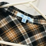 She & Sky Boutique brown black LACE UP PLAID DRESS size Medium. Photo 8
