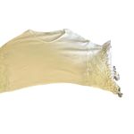 Hollister  (OS) Cream Lace Tassel Fringe Sleeve Loose Fit Knit Poncho Top Photo 11