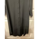 Banana Republic  Black Maxi Long Sleeve Button Down Shirt Dress, S Photo 4