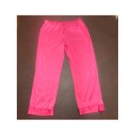 Juicy Couture  Pink Satin Sleep‎ Pants Large Rhinestone Logo Lounge Glam Y2K Photo 2