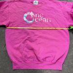 Vintage 90s One Ocean Crewneck Graphic Print Sea World Pullover Sweashirt Pink Size XS Photo 4