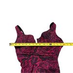 MiracleSuit  Red and Black One Piece Swimsuit Photo 4