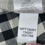 J.JILL COTTON STRETCH ANKLE PANT ZIP POCKETS WOMEN 10 BLACK/WHITE PLAID NEW A67 Black Photo 7