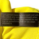 The Limited  Women's Sz S Sleeveless Embellished Gem Blouse Tank Top Yellow 4/6 Photo 7