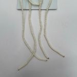 Free People Beaded Bow Barrette Dainty Clip Pin Hair Accessories Bead Cream NWT Photo 4